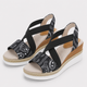 Coutivo - Sandales Femme Compensées Brides Élastiques Confort Léger Style Moderne Élégant