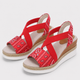 Coutivo - Sandales Femme Compensées Brides Élastiques Confort Léger Style Moderne Élégant