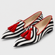 Coutivo - Ballerines Femme Motif Animal Pompons Élégance Classique Confort Quotidien