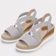 Coutivo - Sandales Femme Compensées Brides Élastiques Confort Léger Style Moderne Élégant